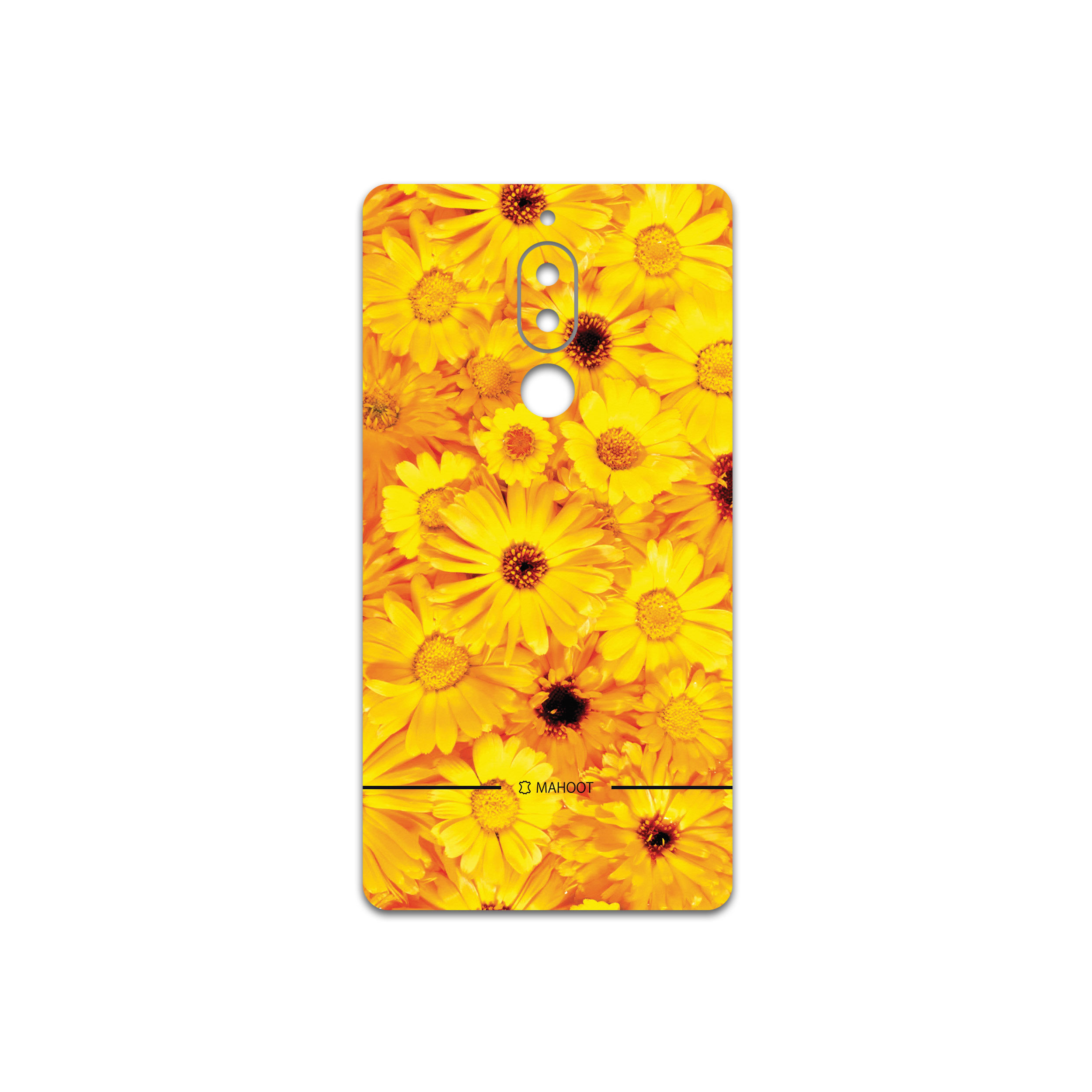 برچسب پوششی ماهوت مدل Yellow-Flower مناسب برای گوشی موبایل هیوندای Seoul Mix