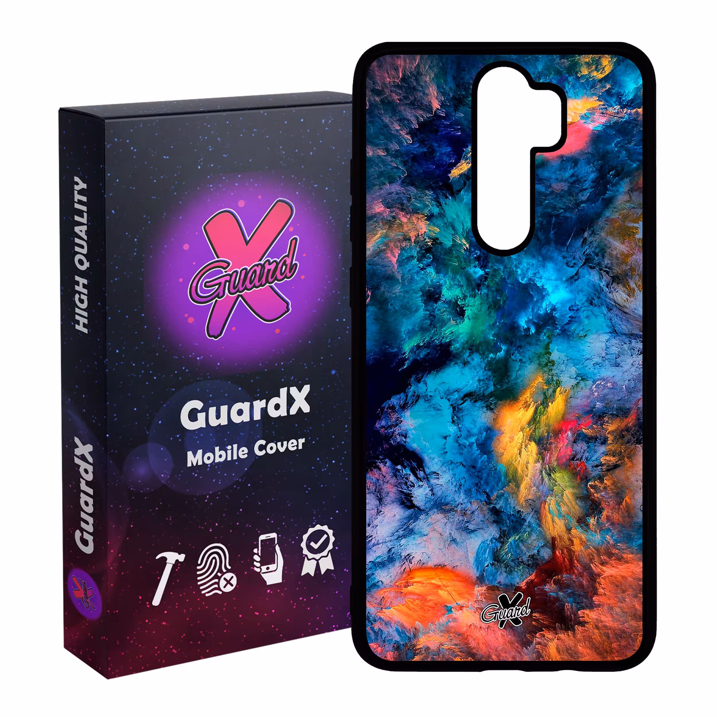 کاور گارد ایکس طرح Colors مدل Glass10117 مناسب برای گوشی موبایل شیائومی Redmi 9 / 9 Prime