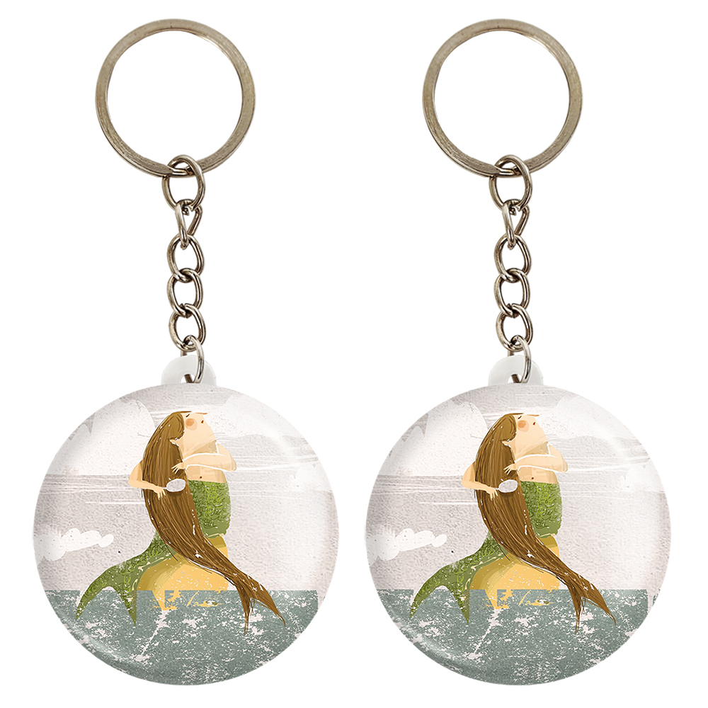 جاکلیدی خندالو مدل پری دریایی کد 54285428 مجموعه 2 عددی