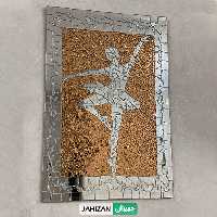 تابلو دیوارکوب آینه کاری طرح بالرین (دست ساز)
