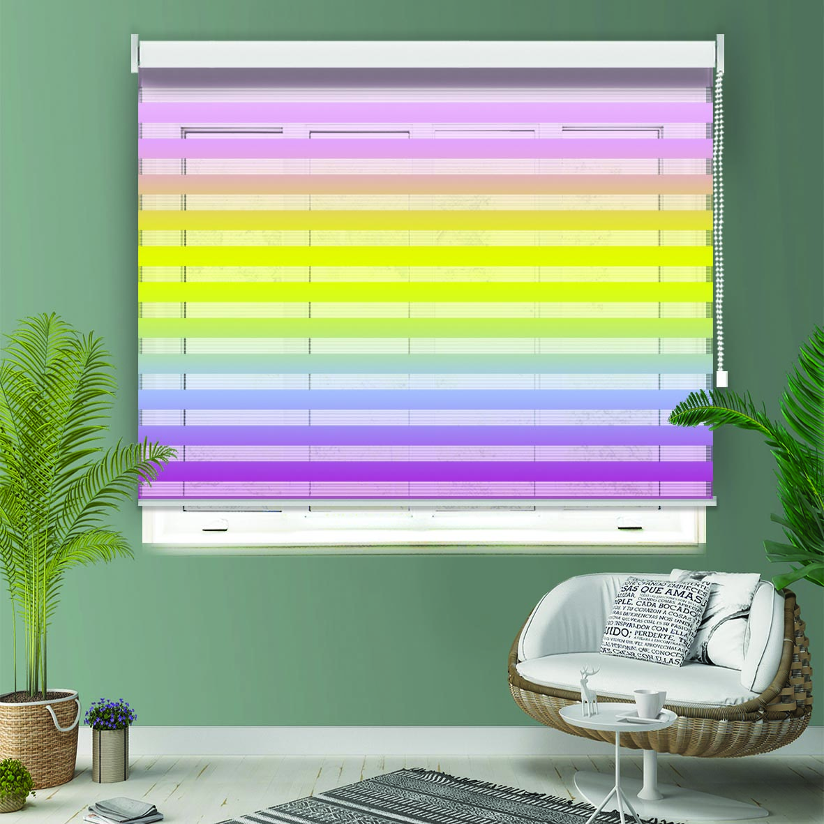 پرده زبرا مدل RC-4 سایز 150*135 سانتی متر