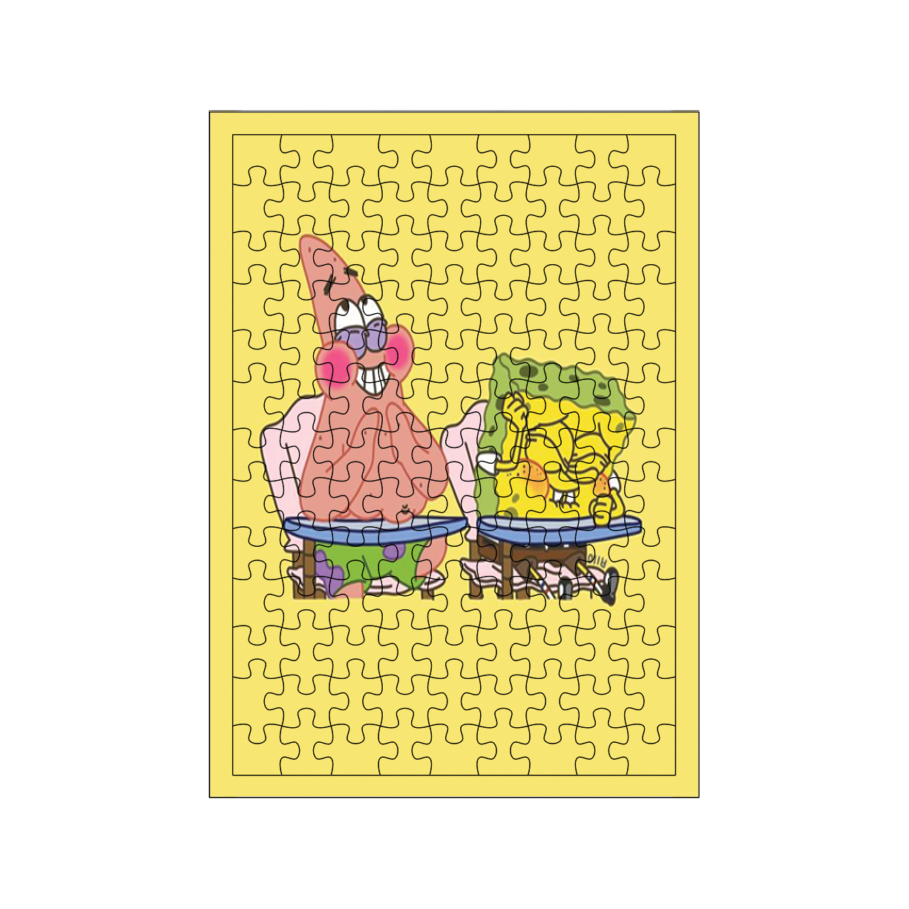 پازل 117 تکه مدل باب اسفنجی کد 206