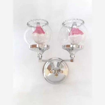 روشنایی گازی 2 شعله حبابی (شفاف) کروم