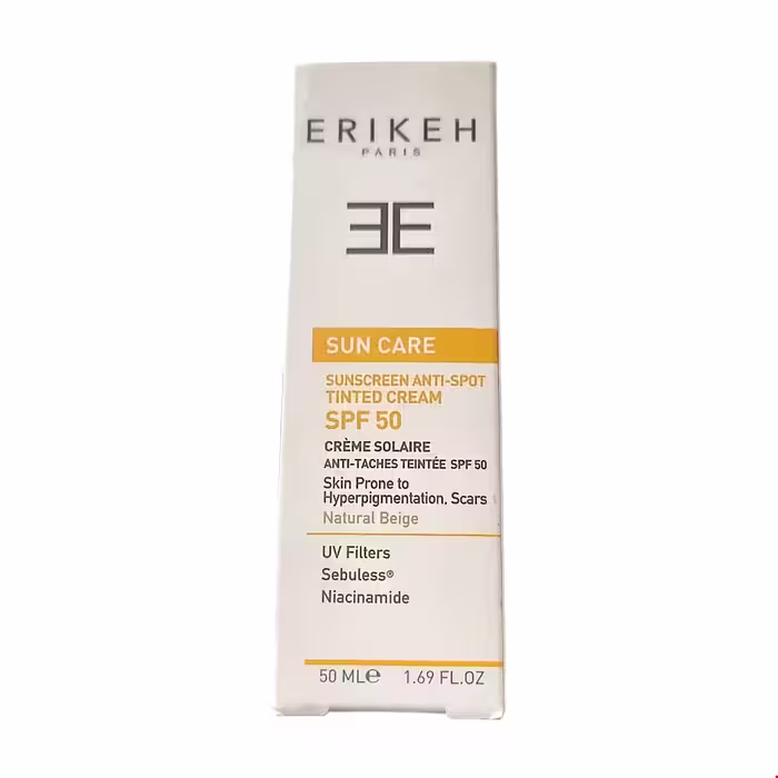 فلوئید ضد آفتاب و ضد لک SPF5 0 رنگی اریکه 50 میلی لیتری