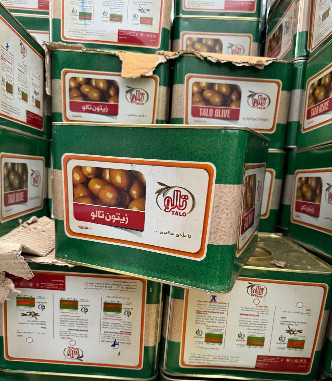 زیتون پرورده ممتاز 9کیلو تالو