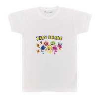 تی شرت بچگانه پرمانه طرح بیبی شارک کد pmt.257