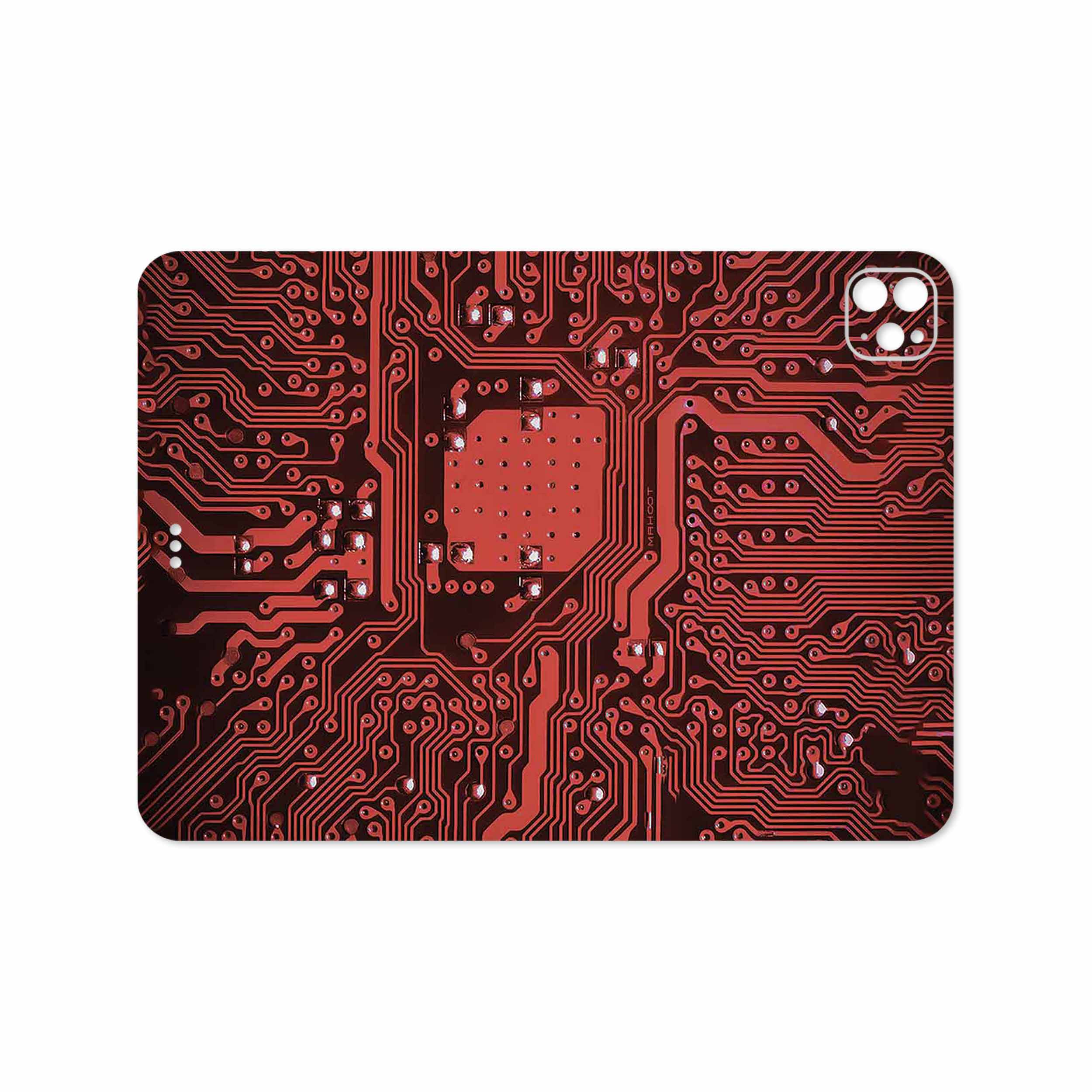 برچسب پوششی ماهوت مدل Red Printed Circuit Board مناسب برای تبلت اپل iPad Pro 11 (GEN 2) 2020 A2230
