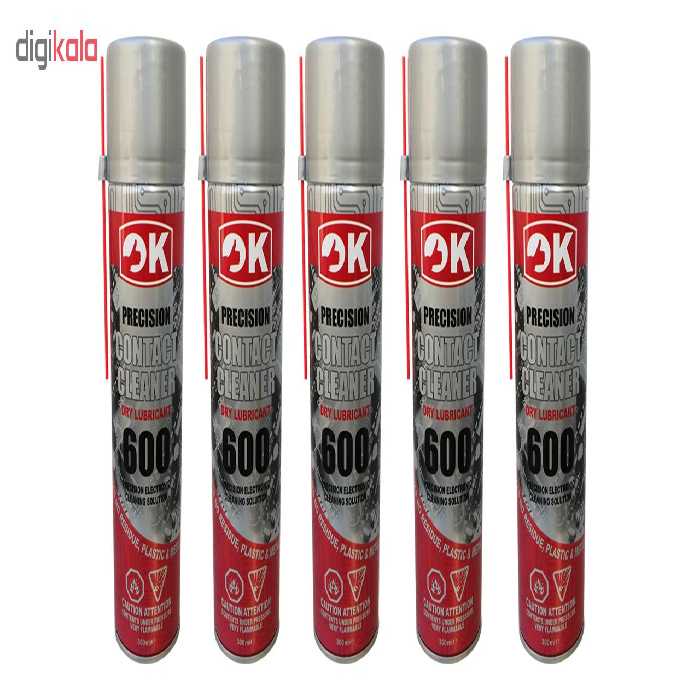 اسپری خشک اوکی مدل Contact Cleaner 600 بسته 5 عددی