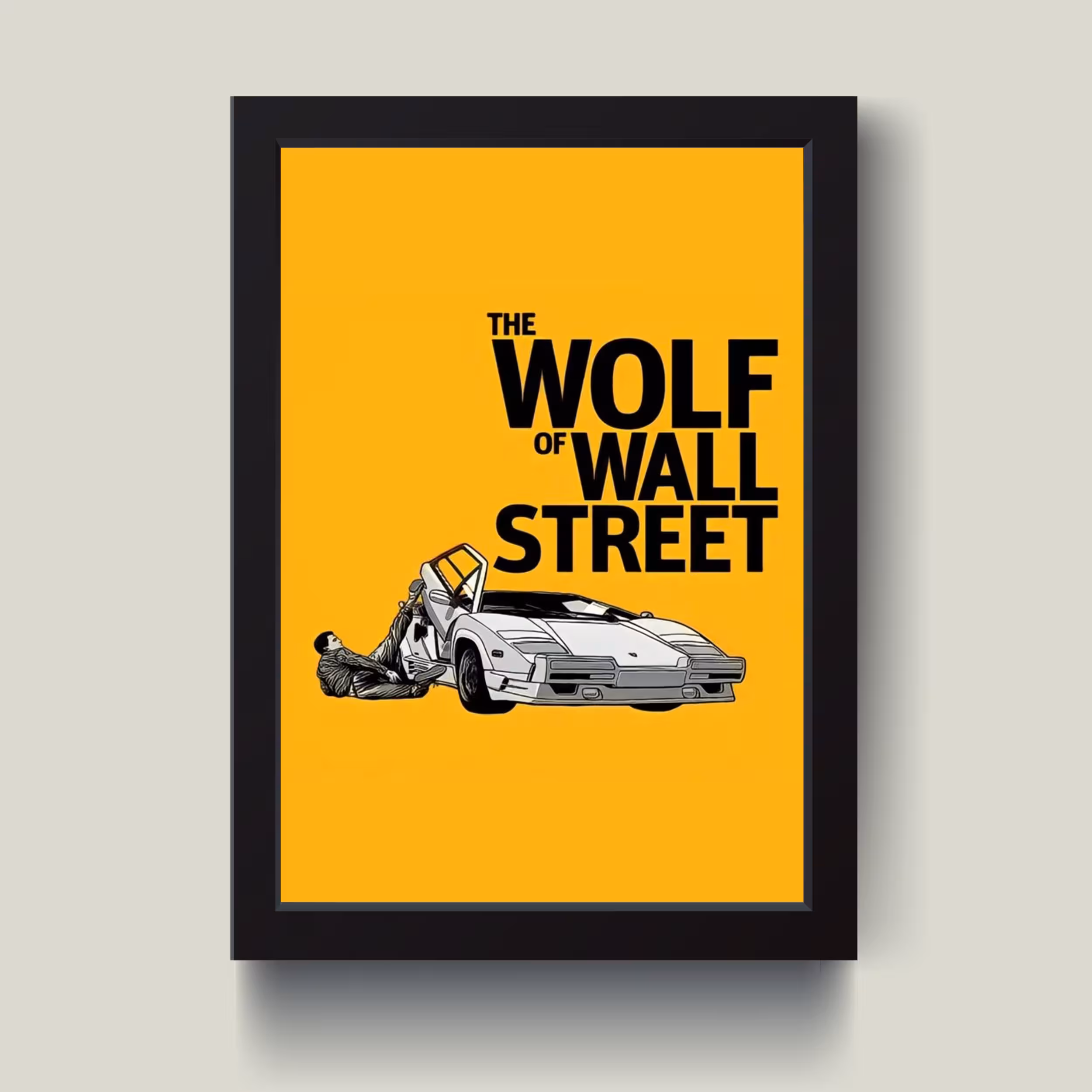 تابلو مدل Wolf of Wall Street کدm2616-b