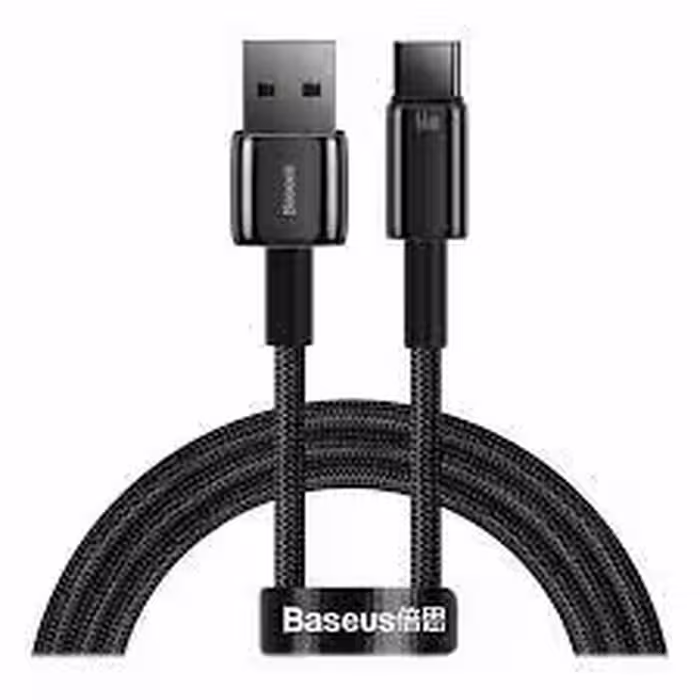 کابل Type C فست شارژ بیسوس Baseus Tungsten Gold CATWJ-B01 طول 1 متر