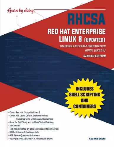 خرید و دانلود نسخه کامل کتاب RHCSA Red Hat Enterprise Linux 8 (UPDATED): Training and Exam Preparation Guide (EX200)