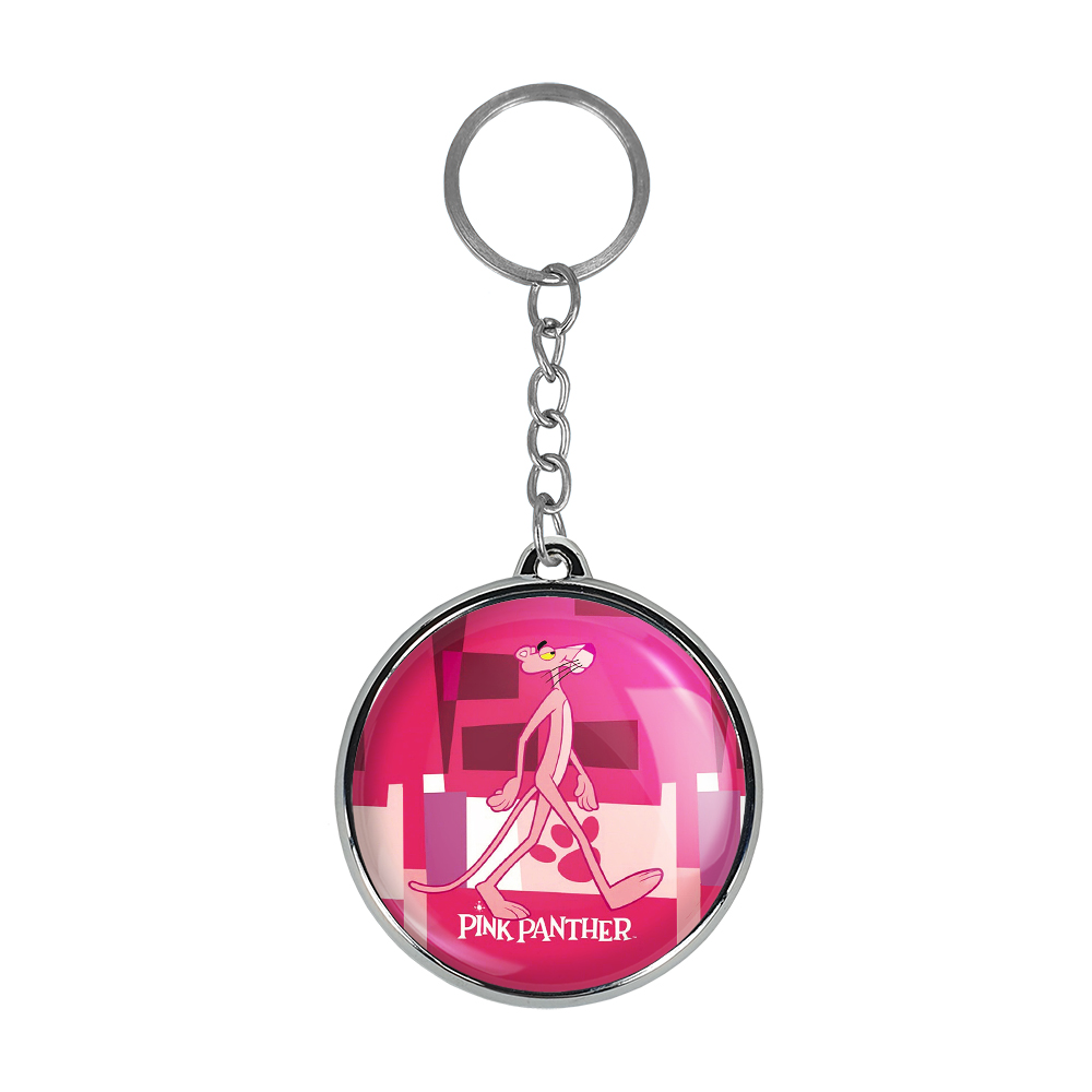 جاکلیدی خندالو طرح پلنگ صورتی مدل دوطرفه کد 14061400