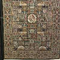 فرش سبک دستبافت نقشه اصیل تمام نخ بافته شده با الیاف آلمان ضخیم و700شانه برند معتبر یزد