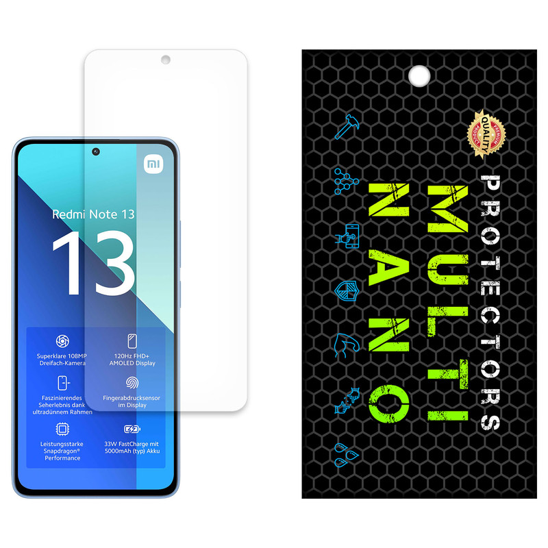 محافظ صفحه نمایش مات مولتی نانو مدل X-S1M مناسب برای گوشی موبایل شیائومی Redmi Note 13 4G | کالا برتری