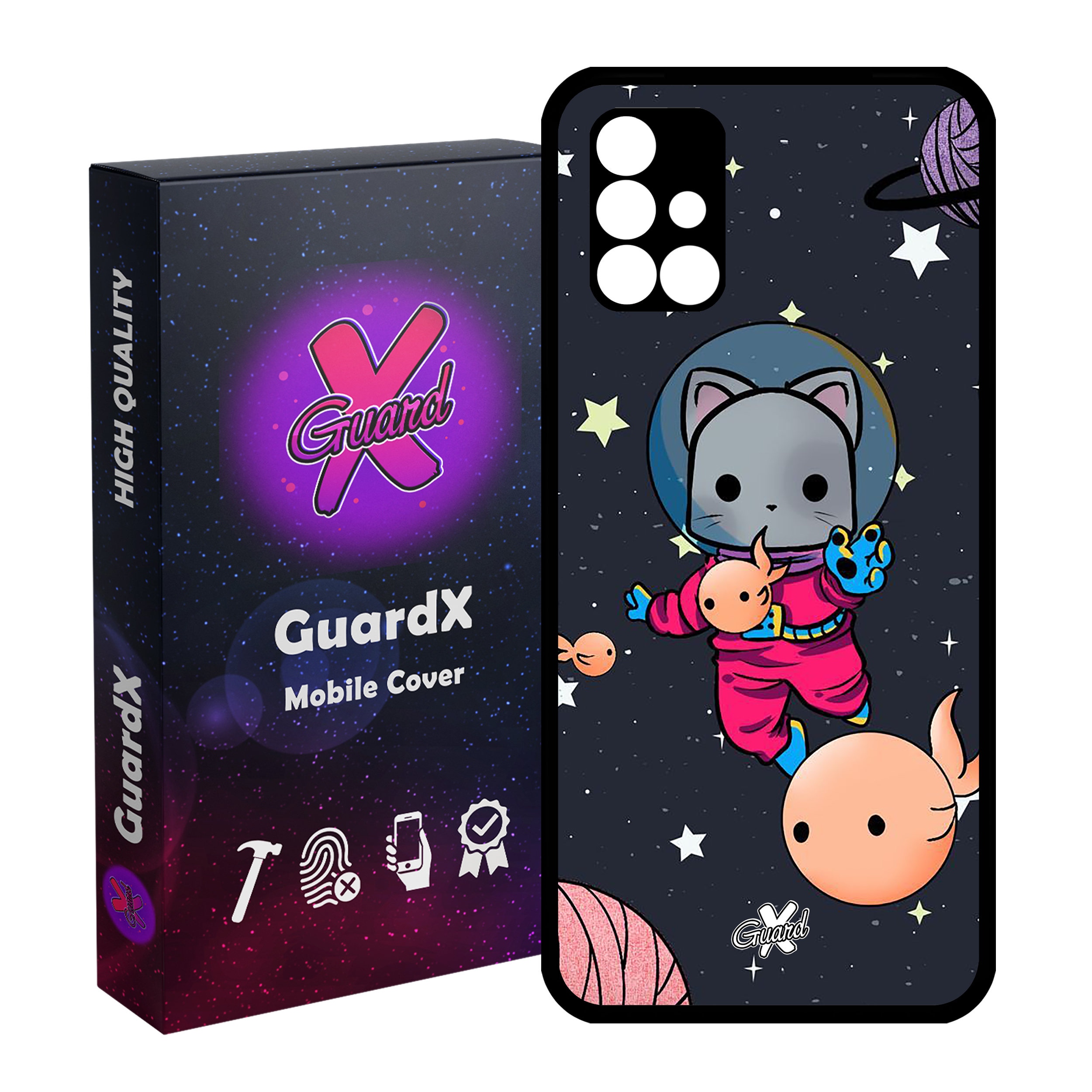 کاور گارد ایکس طرح Cat مدل Glass10044 مناسب برای گوشی موبایل سامسونگ Galaxy A51 5G