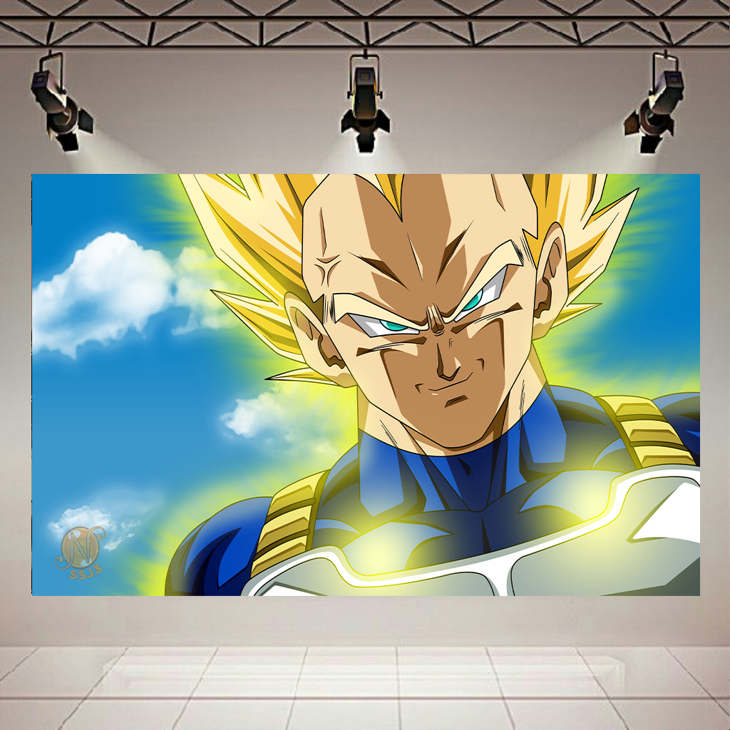 تابلو بوم طرح انیمه مدل Vegeta Dragon Ball کد AR2998