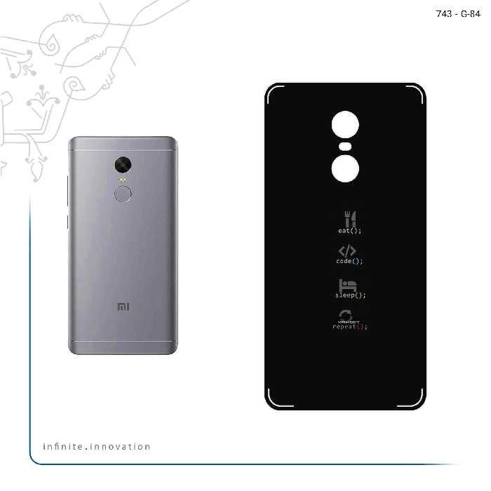 برچسب پوششی ماهوت مدل Programming 2 مناسب برای گوشی موبایل شیائومی Redmi Note 4X