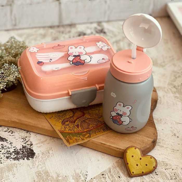 قمقمه با ظرف غذای کودک