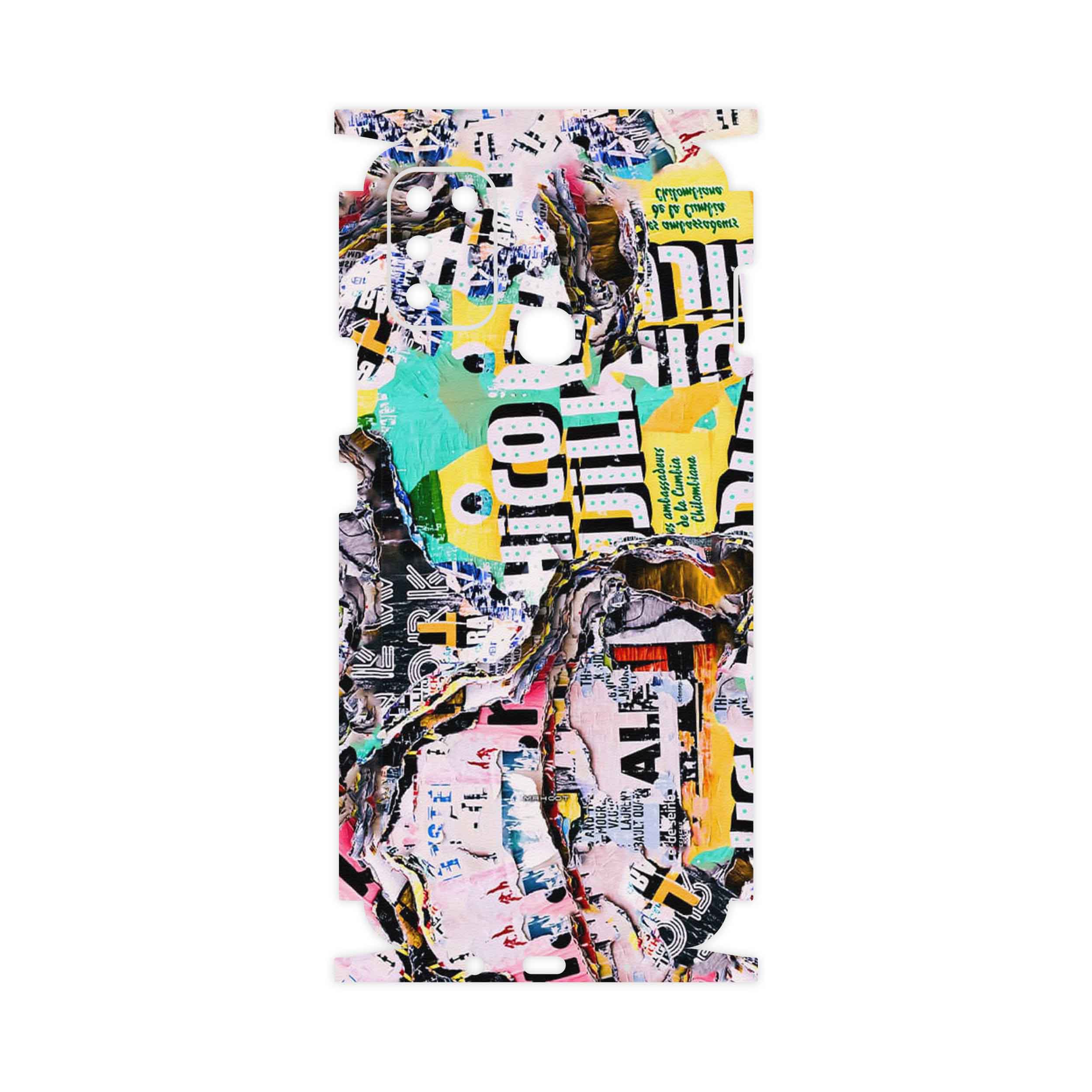 برچسب پوششی ماهوت مدل Collage of Teared Paper-FullSkin مناسب برای گوشی موبایل اینفینیکس Hot 11 Play