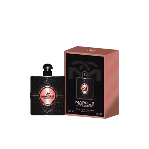 عطر ادکلن زنانه ایو سن لوران بلک اپیوم فراگرنس ورد مارکویی کالکشن کد 109 (Fragrance World YSL Black Opium) حجم 25 میل