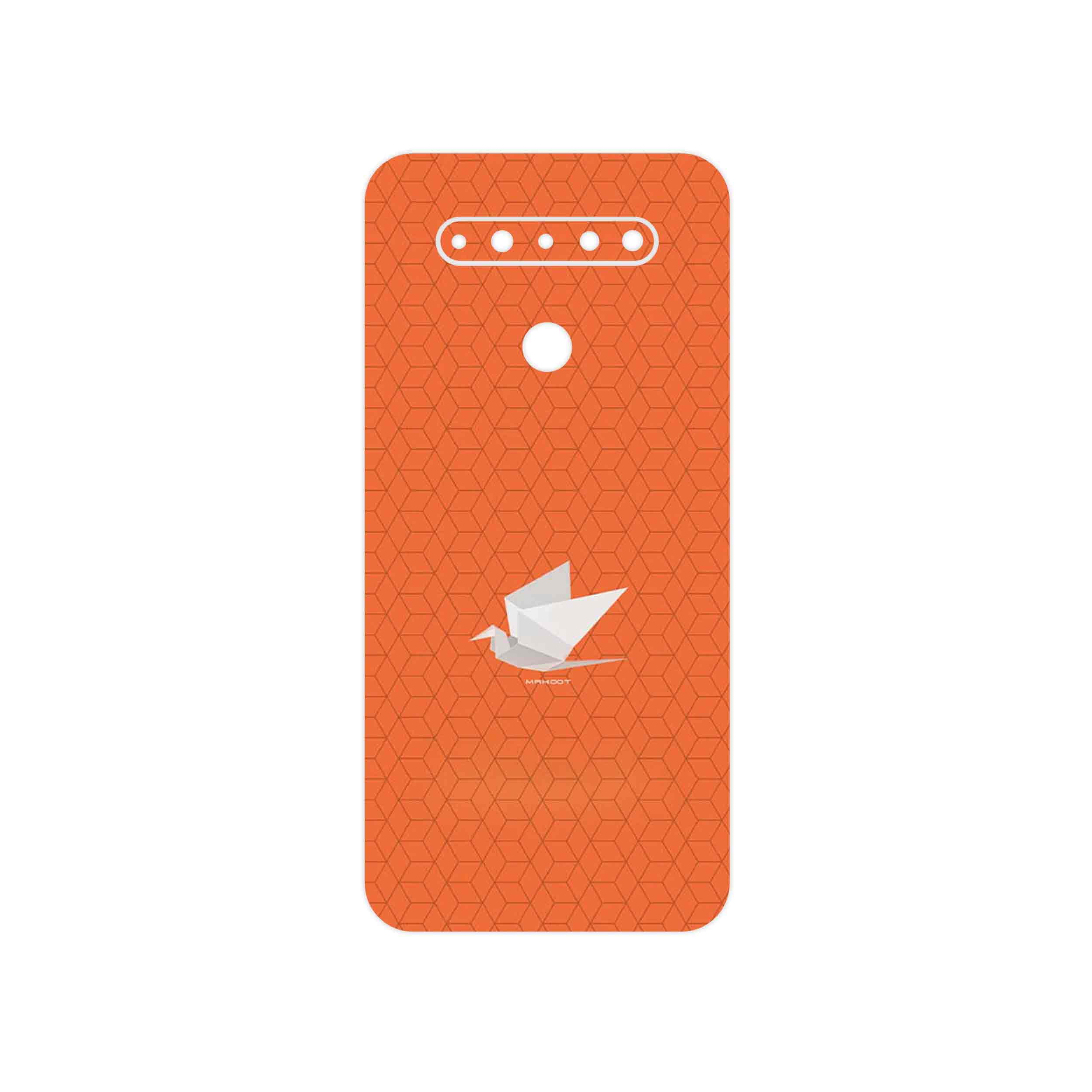 برچسب پوششی ماهوت مدل Minimalist origami bird مناسب برای گوشی موبایل ال جی K51s