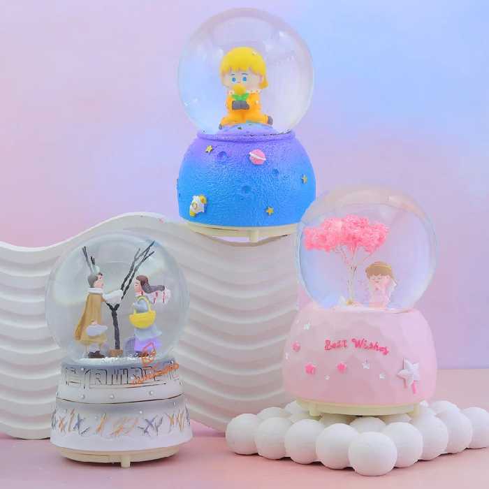 خرید گوی موزیکال 12 سانت طرح برف