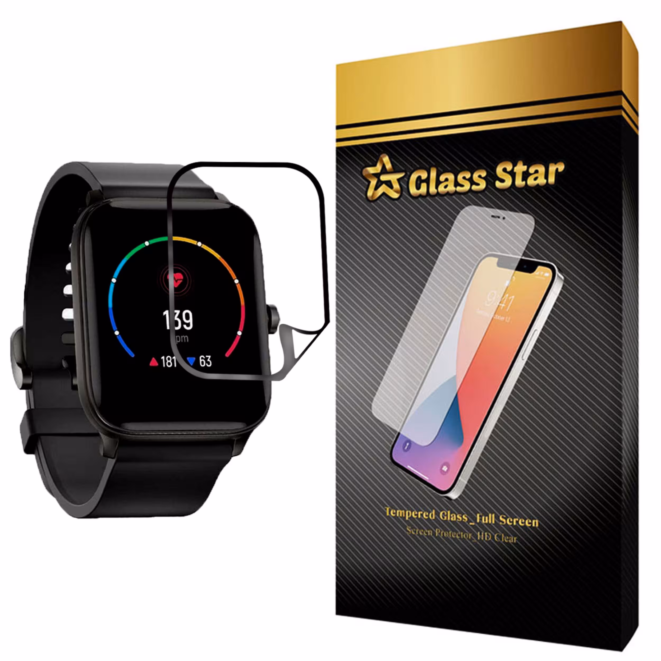 محافظ صفحه نمایش گلس استار مدل PMGA-Glass مناسب برای ساعت هوشمند هایلو GST