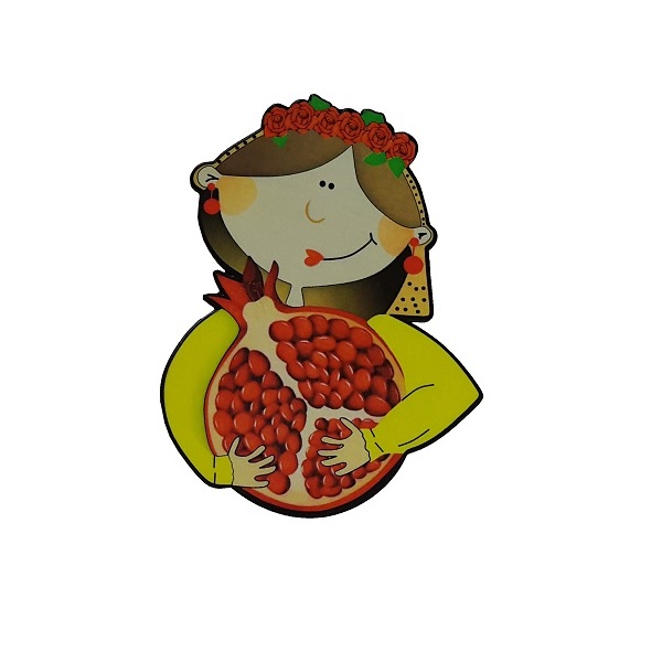 ابزار تزیین کیک به گز مدل یلدا با آقامون