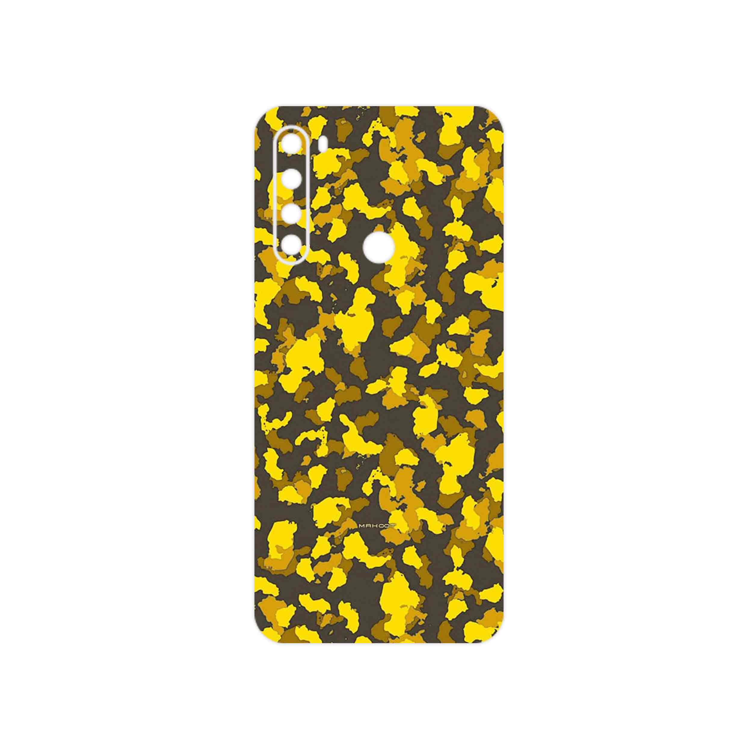 برچسب پوششی ماهوت مدل Yellow Infantry Army مناسب برای گوشی موبایل شیائومی Redmi Note 8 2021