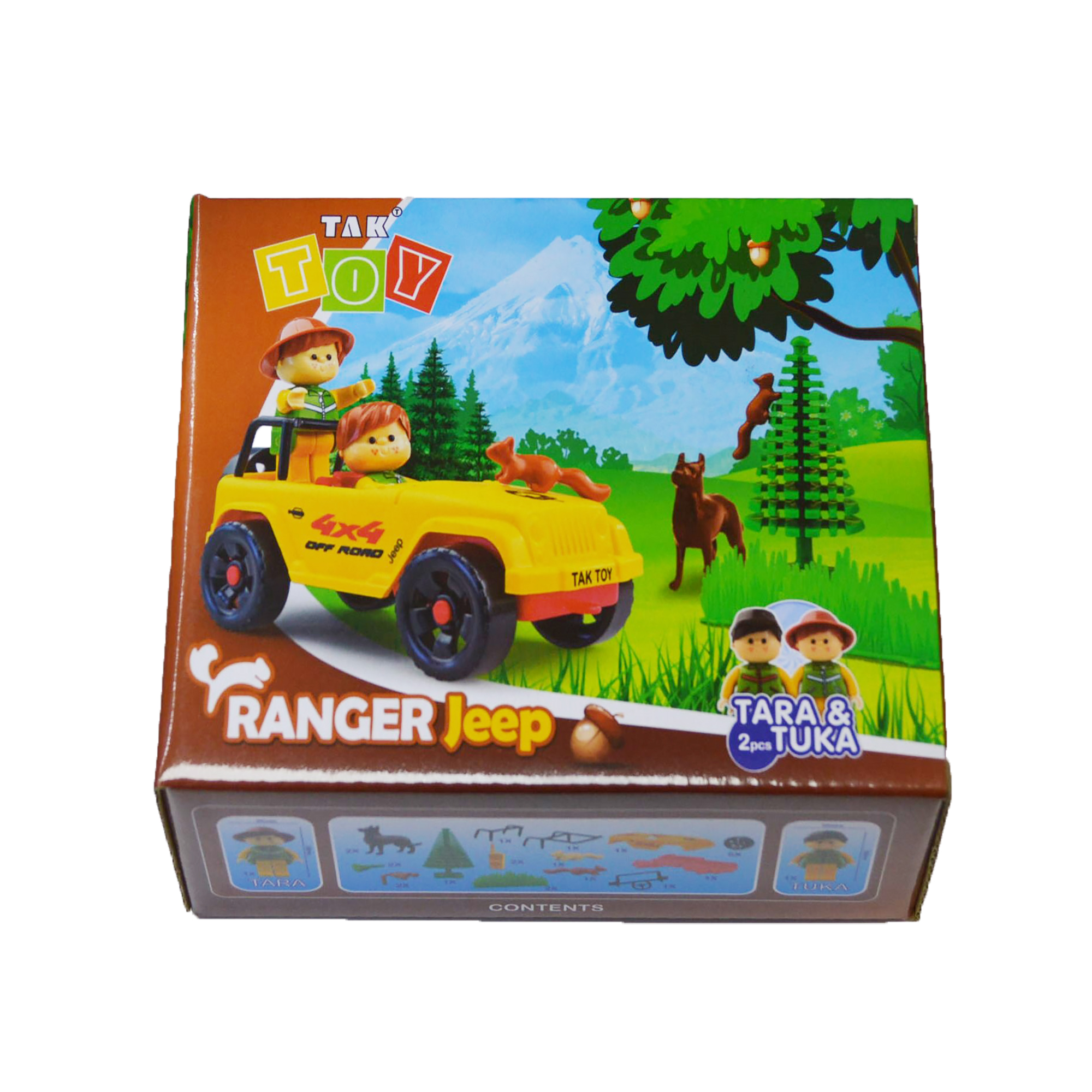 لگو ساختنی مدل رنجر جنگلبان همراه جیپ