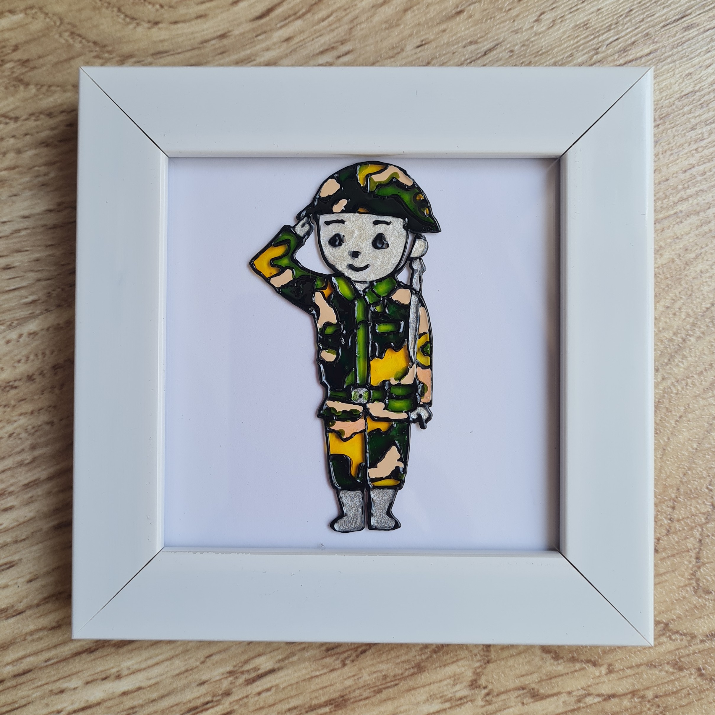 تابلو ویترای طرح سرباز