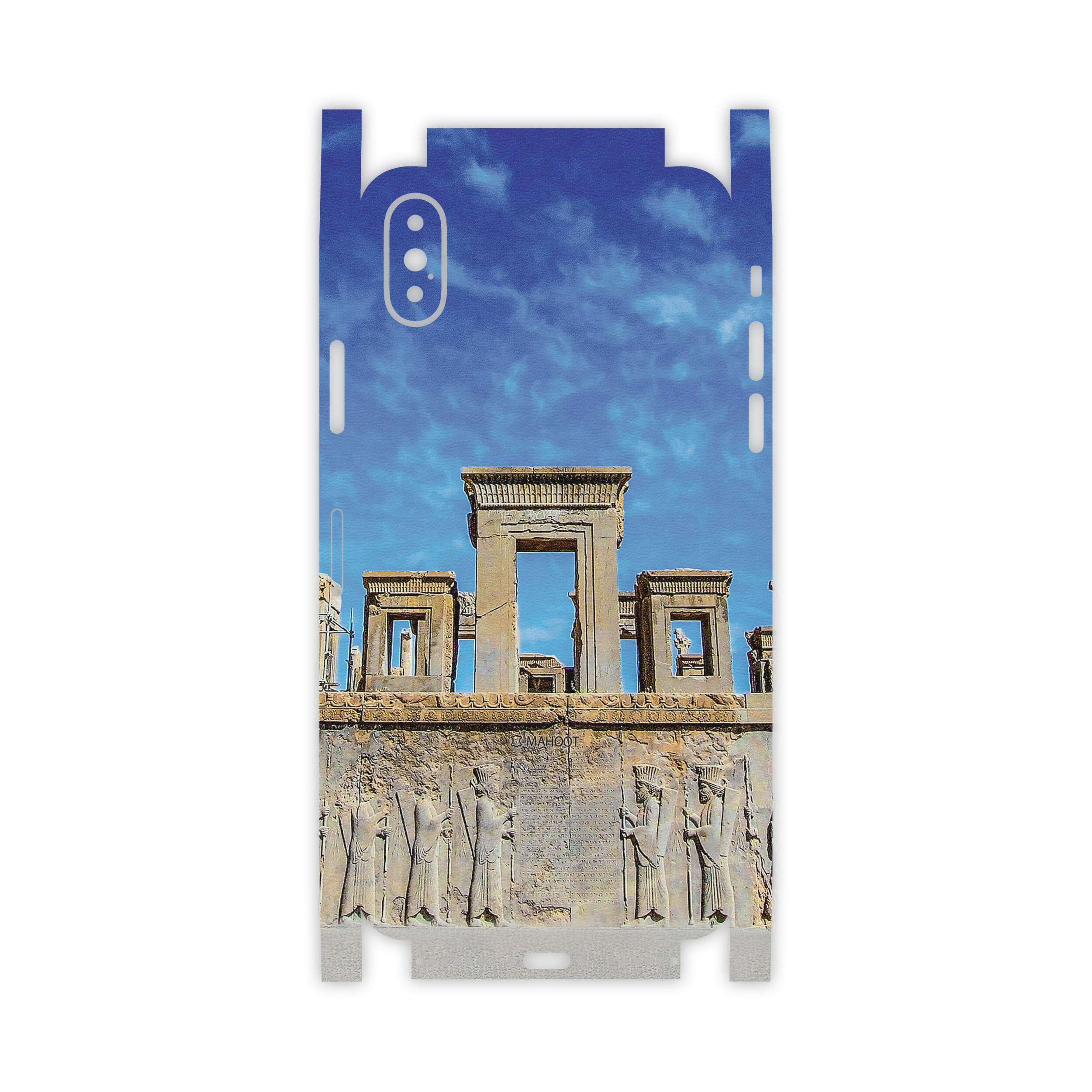 برچسب پوششی ماهوت مدل TAKHT-e-JAMSHID-FullSkin مناسب برای گوشی موبایل اپل iPhone X