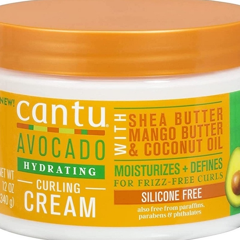 کرم فر کننده موی آووکادوی کانتو Cantu Hydrating Curling Cream وزن 340 گرم