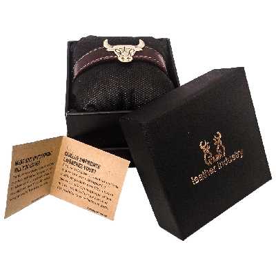 دستبند چرم وارک طرح جرسی مدل ویونا کد rb167