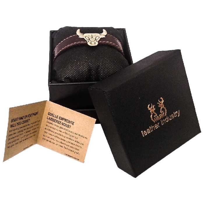 دستبند چرم وارک طرح جرسی مدل ویونا کد rb167