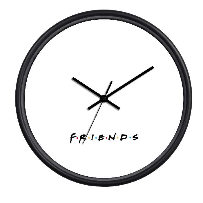 ساعت دیواری سال بردز طرح فرندز کد 011