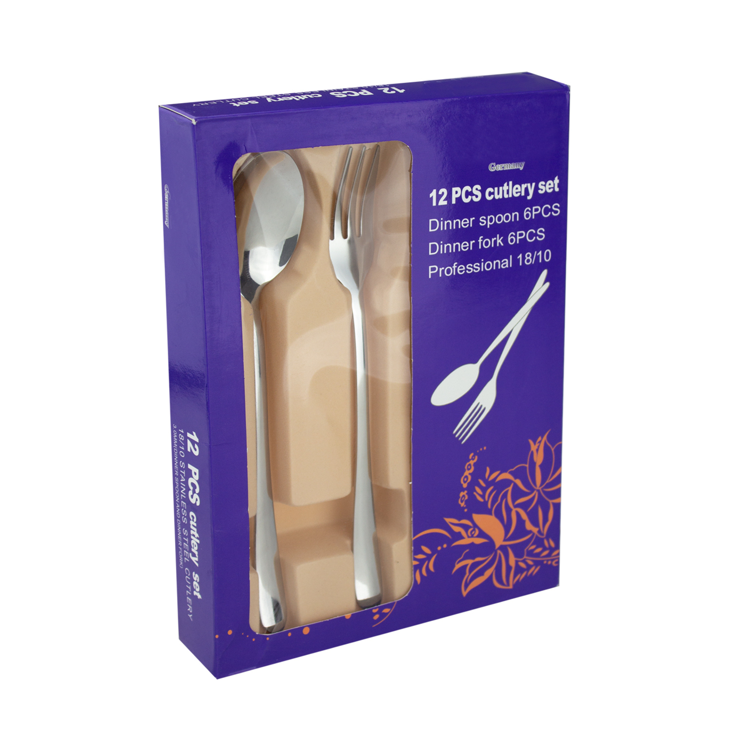 قاشق و چنگال 12 پارچه کد UN-512