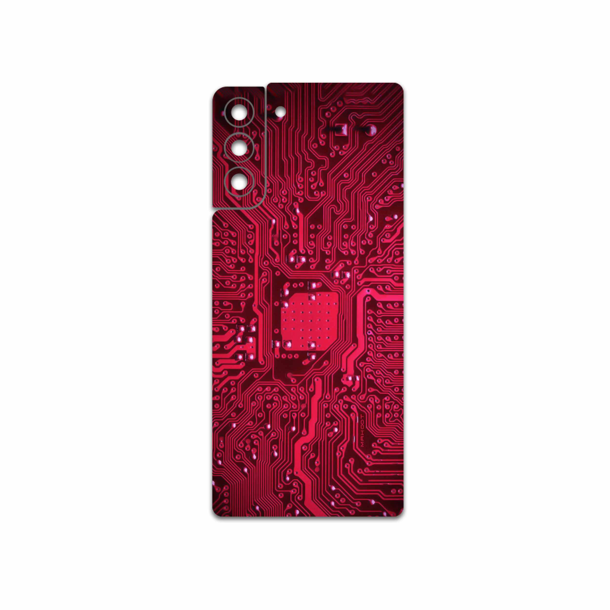 برچسب پوششی ماهوت مدل Red-Printed-Circuit-Board مناسب برای گوشی موبایل سامسونگ Galaxy S21 Plus 5G