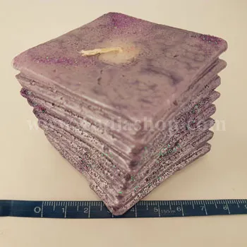 شمع قطور مارپیچ پله ای 5 سانت رنگی