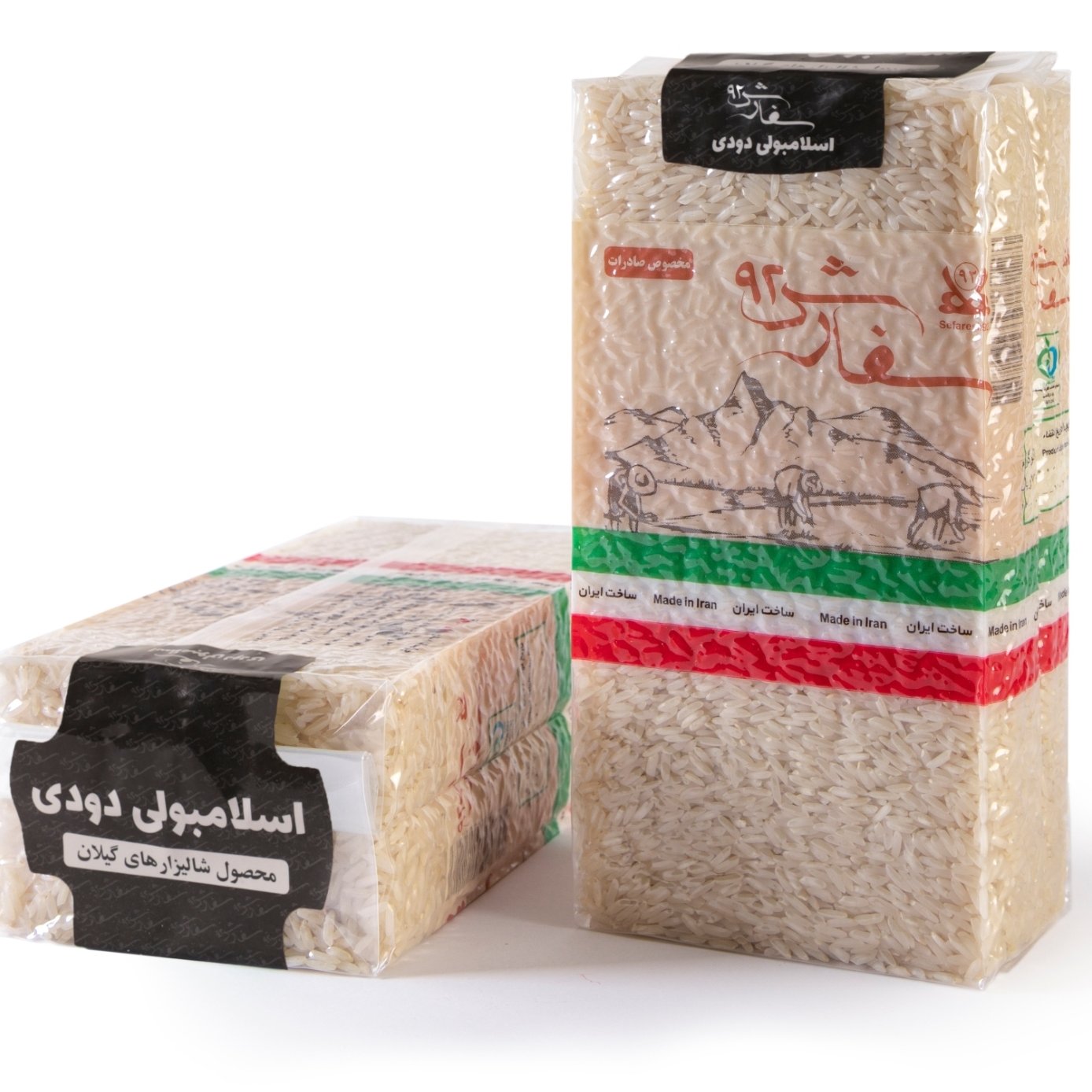 برنج دودی هیزمی وکیوم 1کیلویی رشت