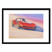 قیمت و خرید تابلو دکوراتیو مدل نقاشی خودرو کلاسیک کد 0869