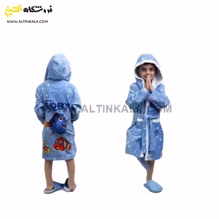 حوله پالتویی کودک پودایران طرح دوری سایز 70
