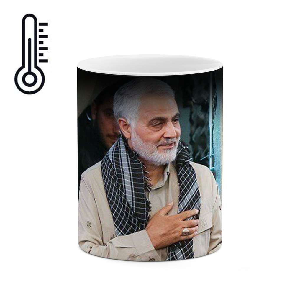 ماگ حرارتی طرح سردار شهید حاج قاسم سلیمانی  مدل mgph11725