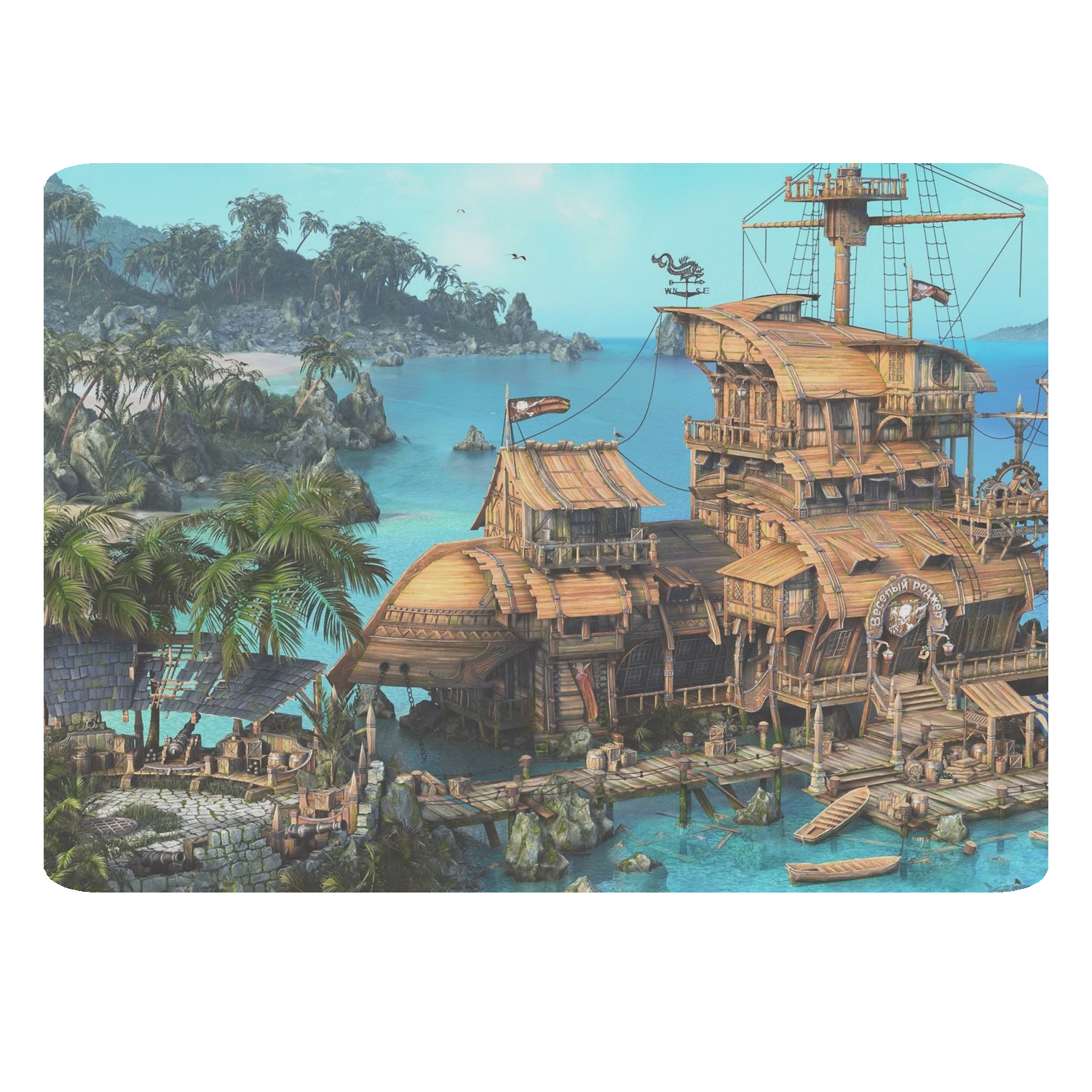 ماوس پد طرح اسکله کد A3