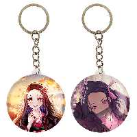 جاکلیدی خندالو مدل نزوکو چان و نزوکو انیمه دختر کد 1213612129 مجموعه 2 عددی