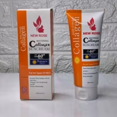 کرم ضد آفتاب رنگی برند نیو رز spf 60 حجم 130میل ماندگاری 24 ساعته