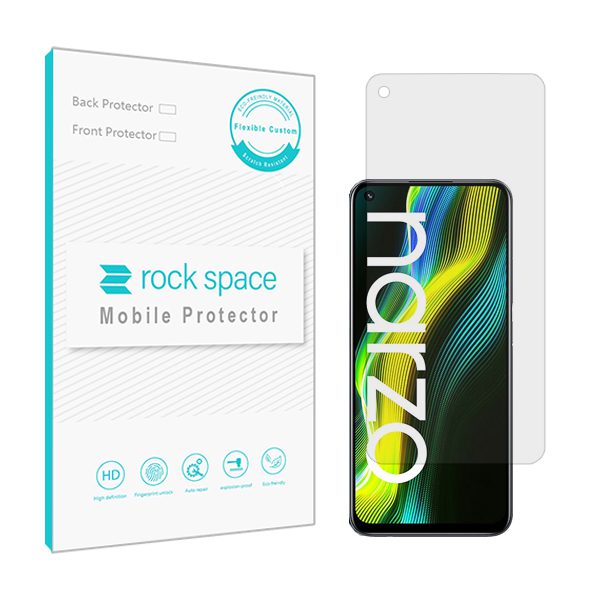 گلس ریلمی Narzo 50 مدل نانو هیدروژل شفاف برند راک اسپیس کد S