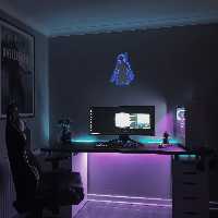 چراغ دیواری نئون دیزاین طرح Pubg_BL