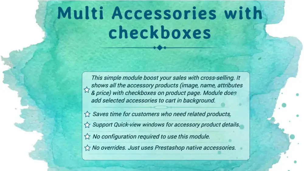 دانلود ماژول Multi Accessories with Checkboxes برای پرستاشاپ