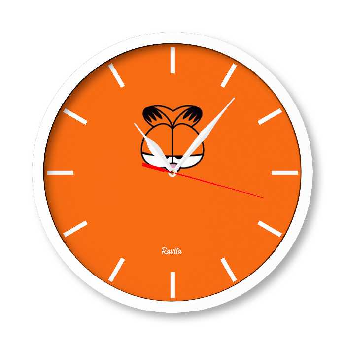 ساعت دیواری راویتا طرح گارفیلند مدل 1074